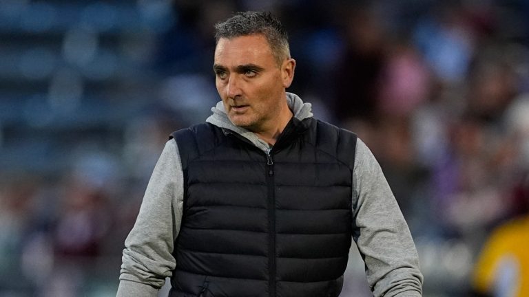 Vancouver Whitecaps head coach Vanni Sartini. (AP/David Zalubowski)