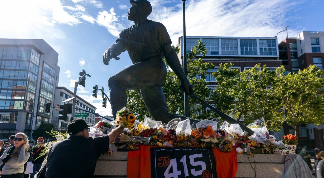 Late Hall of Famer Willie Mays receives final military honours for his U.S. Army service