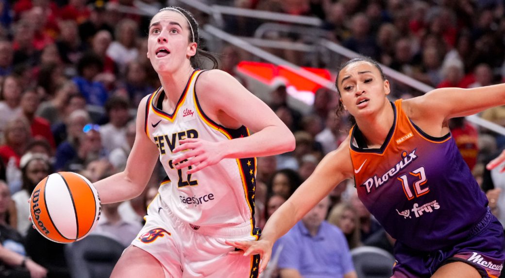 Clark gets fifth straight double-double, Fever beat Mercury