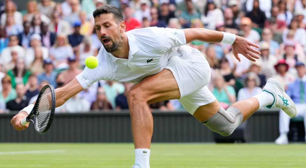 Novak Djokovic grinds out a victory over wild card Jacob Fearnley at Wimbledon