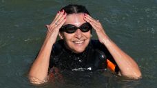 Paris mayor dips into Seine River to showcase improved cleanliness before Olympics