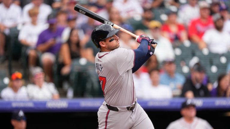 Atlanta Braves third baseman Austin Riley. (David Zalubowski/AP)