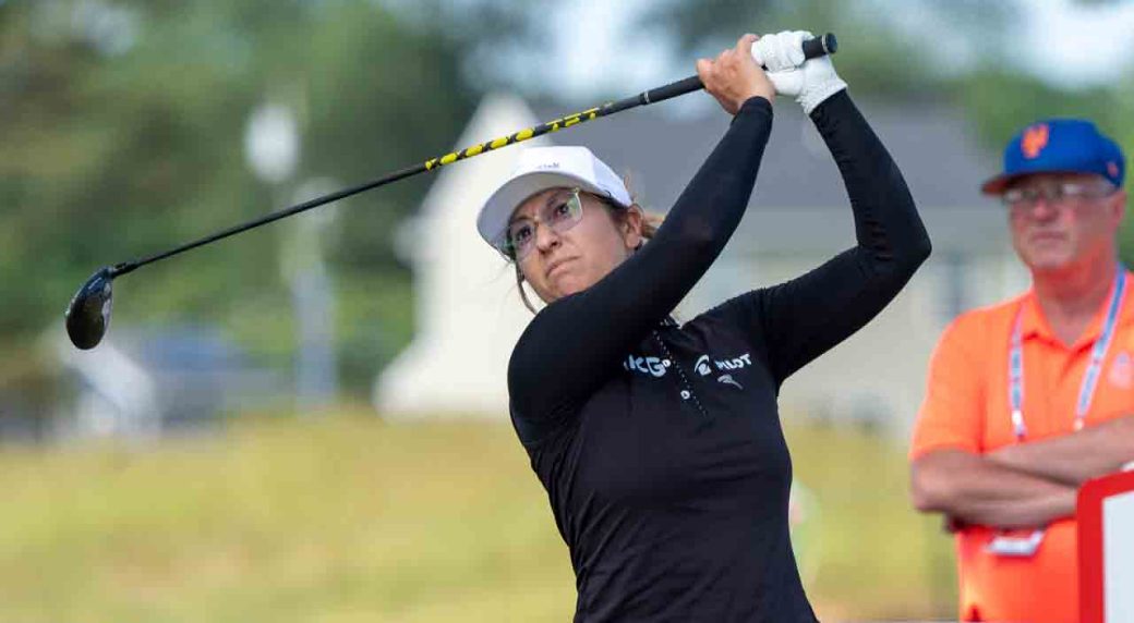 Marina Alex plays bogey-free at TPC Boston and leads inaugural FM Championship