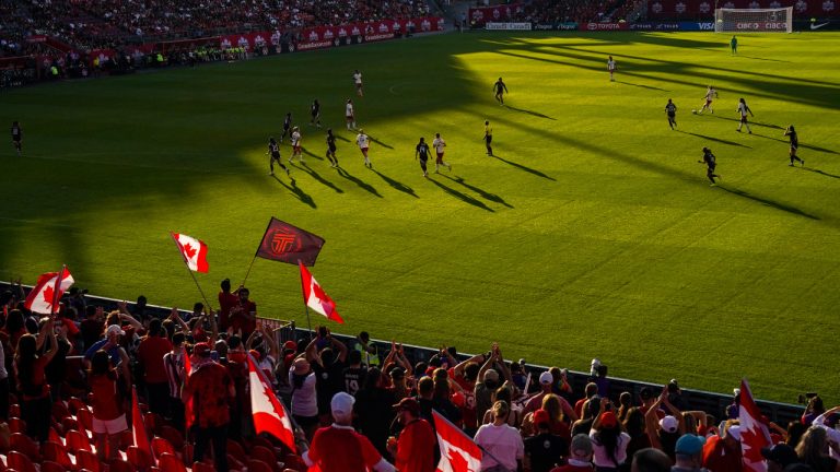 Toronto's BMO Field, which will host games for the 2026 World Cup, is seen during International friendly action against Mexico in Toronto, Tuesday, June 4, 2024. (Chris Young/CP)