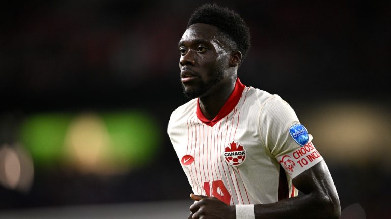 Canada midfielder Alphonso Davies (19). (Phelan M. Ebenhack/AP)