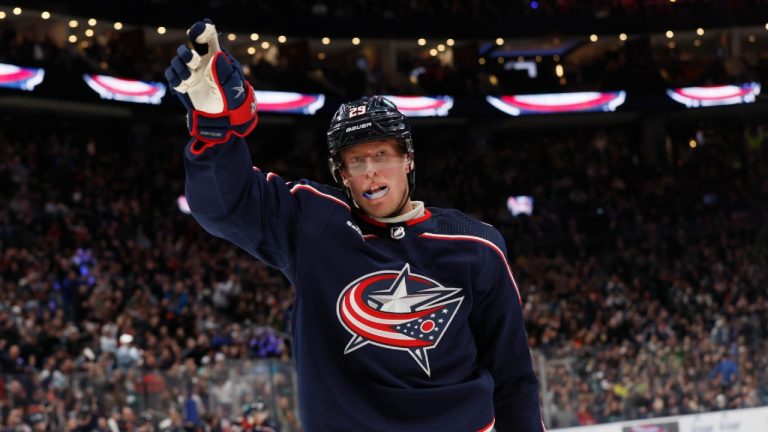 Former Columbus Blue Jackets right wing Patrik Laine. (Jay LaPrete/AP)