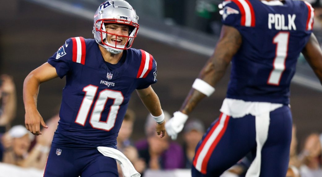 Drake Maye leads two scoring drives in Patriots' pre-season loss to Eagles