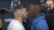 Adesanya cries, curses at Du Plessis at heated UFC 305 press conference