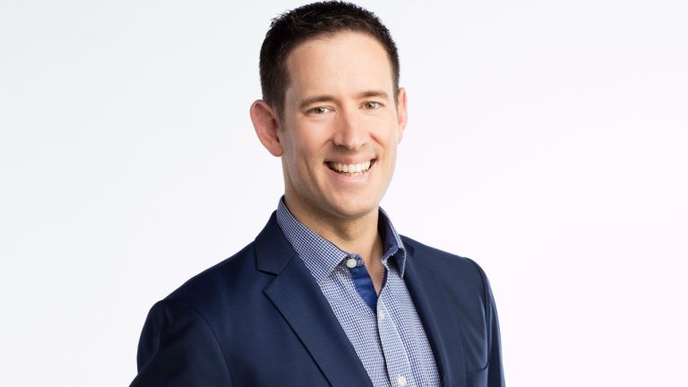 Jon Abbott, who was named as Sportsnet's new play-by-play voice of the Calgary Flames.