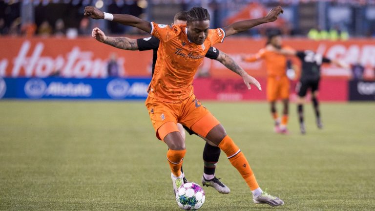 Canadian striker Kwasi Poku. (CP/Nick Iwanyshyn)