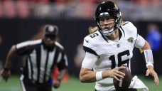 Lawrence throws two TDs, Jaguars romp outmanned Falcons in pre-season