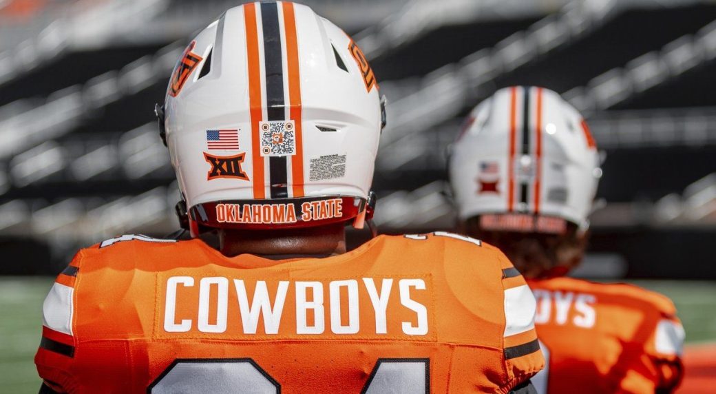 Oklahoma State to wear QR codes on helmets to assist NIL fundraising