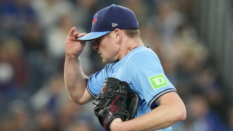 Toronto Blue Jays pitcher Ryan Burr. (CP/Chris Young)