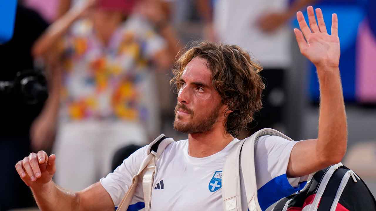 Tsitsipas calls out father after loss at National Bank Open