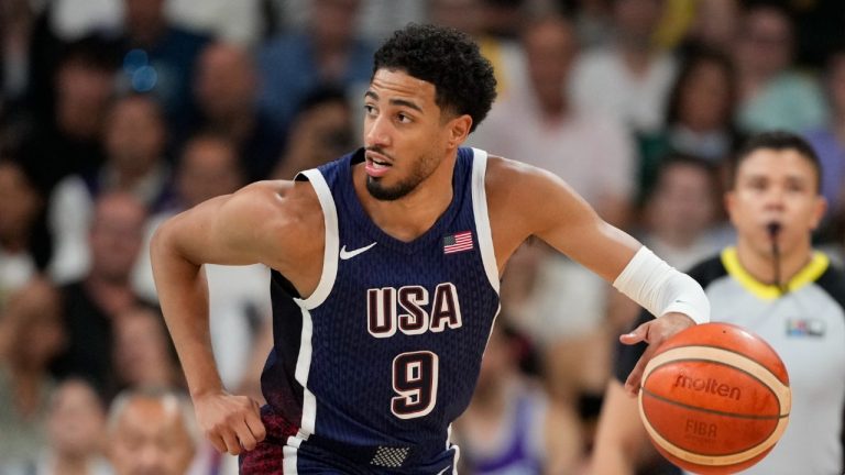 The United States' Tyrese Haliburton. (Michael Conroy/AP)