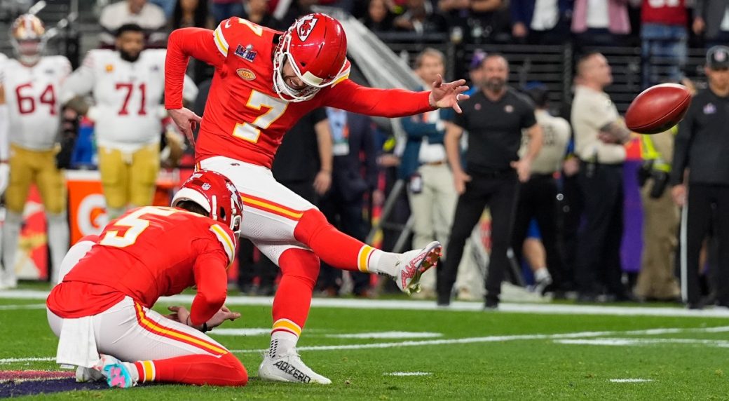 Reports: Chiefs to make Harrison Butker league’s highest-paid kicker