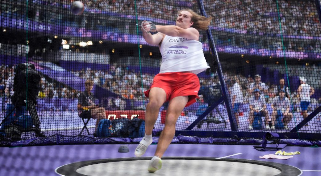 Canada’s Ethan Katzberg notches huge distance in Olympic hammer throw