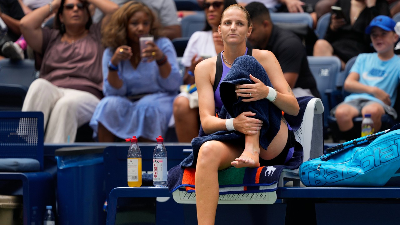 Injured Pliskova exits US Open match vs. Paolini after just three points