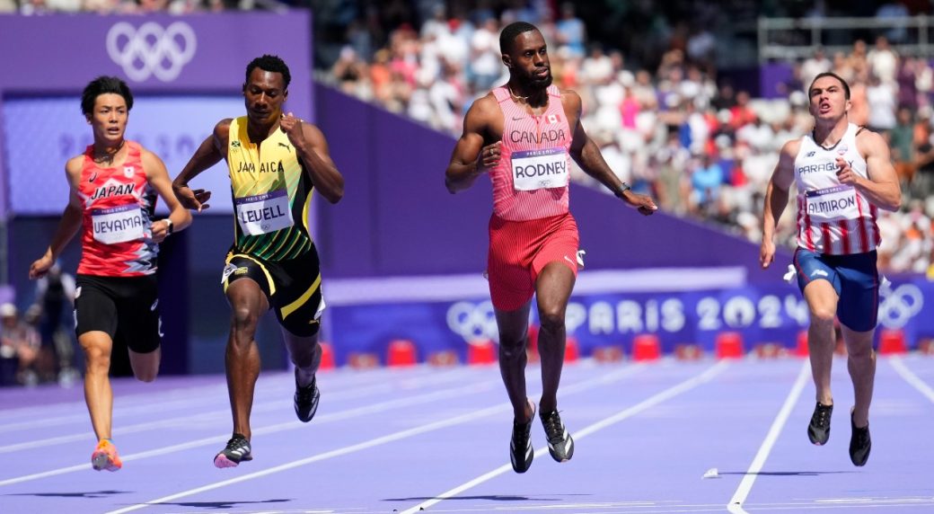 Canada shocks field to win Olympic men's 4x100metre relay gold