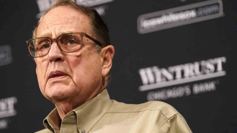 Chicago White Sox chairman Jerry Reinsdorf during a baseball news conference Thursday, Aug. 31, 2023, in Chicago. (Charles Rex Arbogast/AP)