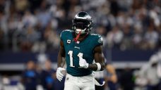 Eagles WR A.J. Brown out for second straight game with hamstring injury