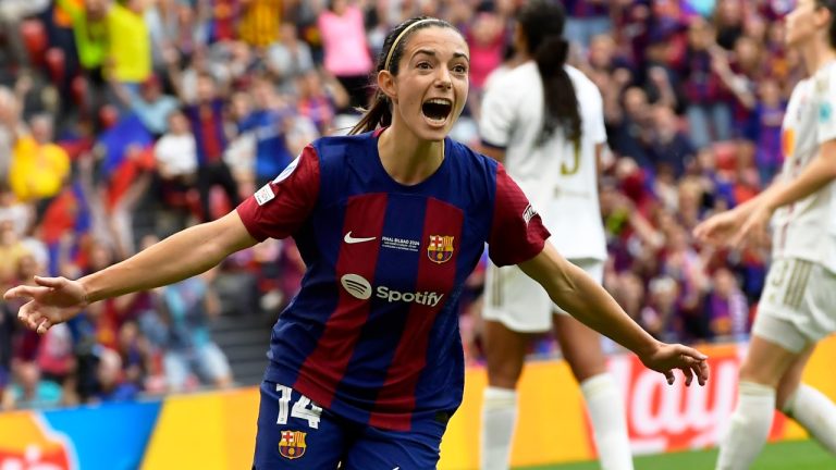 Barcelona's Aitana Bonmati. (AP/Alvaro Barrientos)