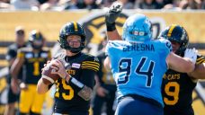 Bo Levi Mitchell leads Ticats to tight Labour Day win over Argonauts