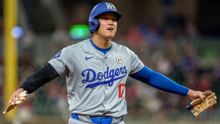 Los Angeles Dodgers' star Shohei Ohtani. (Jason Allen/AP) 