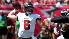 Mayfield throws for 347 yards, accounts for three TDs to lead Buccaneers over Eagles