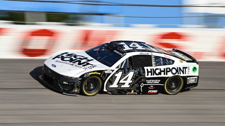 Chase Briscoe steers through Turn 1 during a NASCAR Cup Series auto race at Darlington Raceway, Sunday, Sept. 1, 2024, in Darlington, S.C. (Matt Kelley/AP)