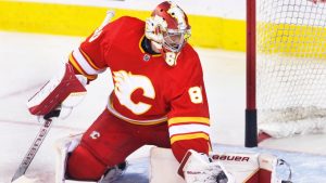 Calgary Flames goalie Dan Vladar. (Larry MacDougal/CP)