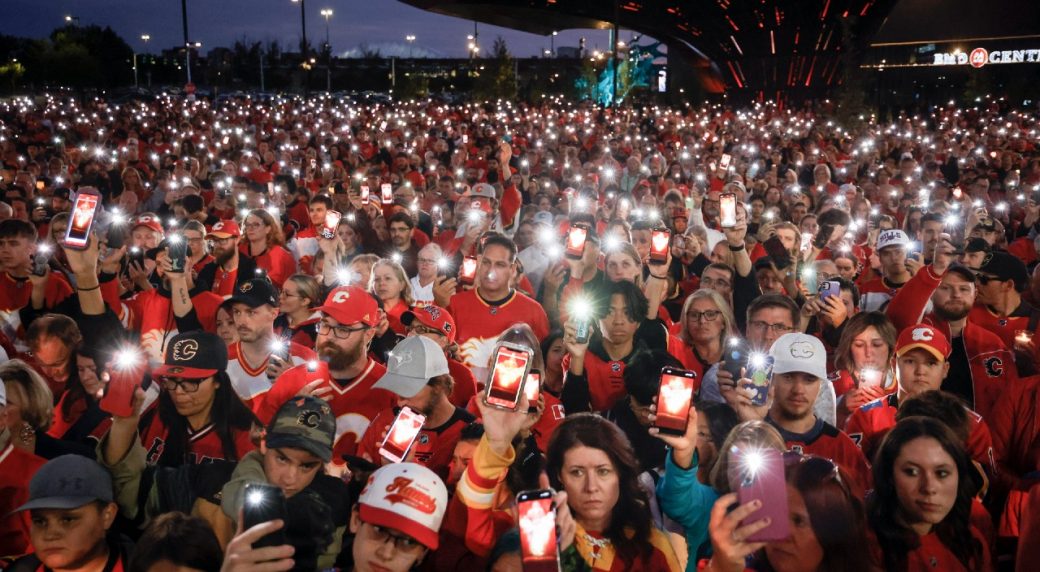 Calgary Flames Hold Vigil for Johnny Gaudreau's Community Impact - BVM ...