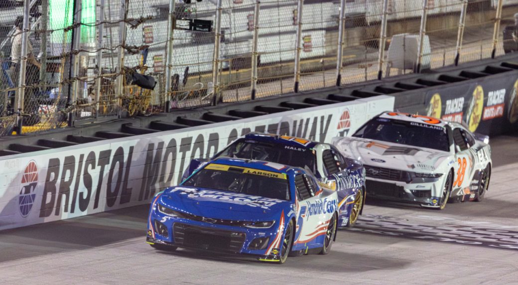 Kyle Larson wins at Bristol as two former NASCAR champions eliminated from playoffs