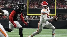 Mahomes throws two TDs as Chiefs defence holds steady to beat Falcons