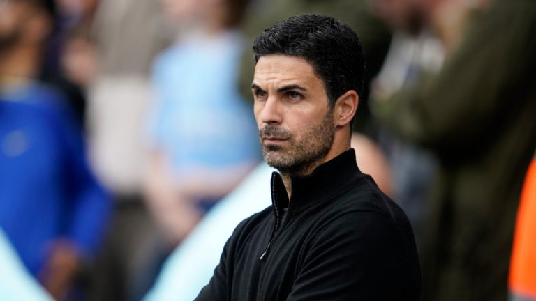 Arsenal manager Mikel Arteta. (Dave Thompson/AP)