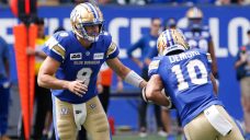 Collaros, Castillo help Blue Bombers down Roughriders 