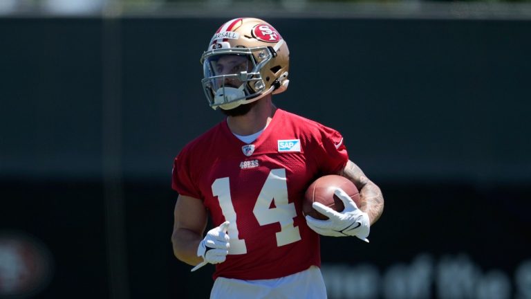 San Francisco 49ers wide receiver Ricky Pearsall. (Jeff Chiu/AP)