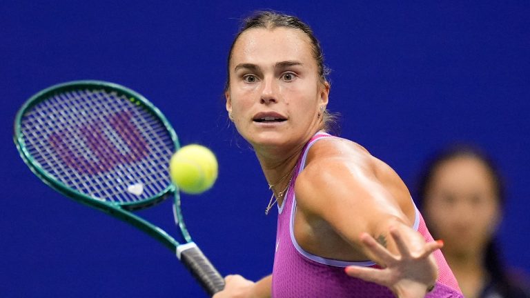 Aryna Sabalenka, of Belarus. (Julia Nikhinson/AP)