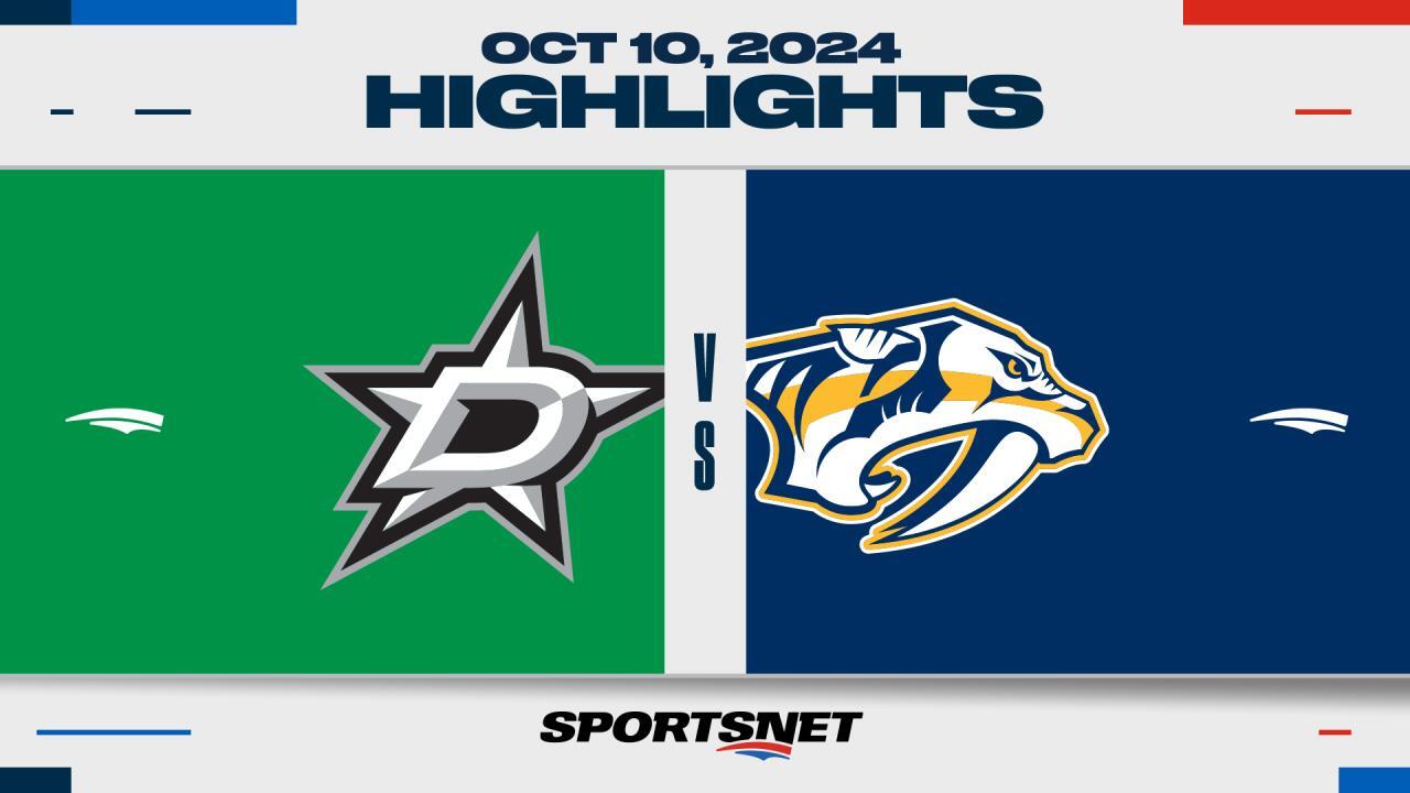 NHL Highlights: Stars 4, Predators 3