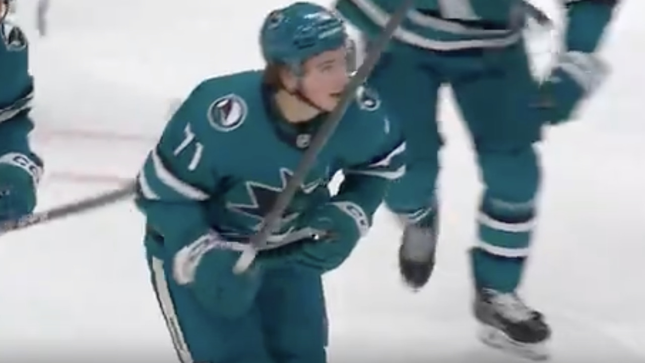 Gotta See It: Celebrini scores first NHL goal in style with spin-o-rama