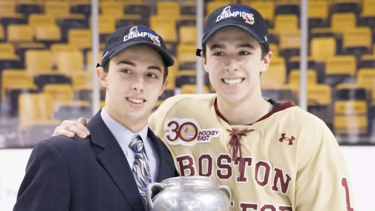 Boston College honours Gaudreau brothers ahead of home opener