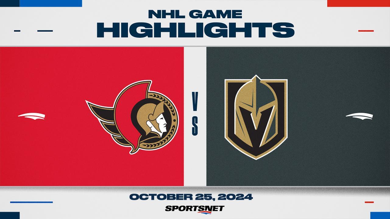 NHL Highlights: Golden Knights 6, Senators 4