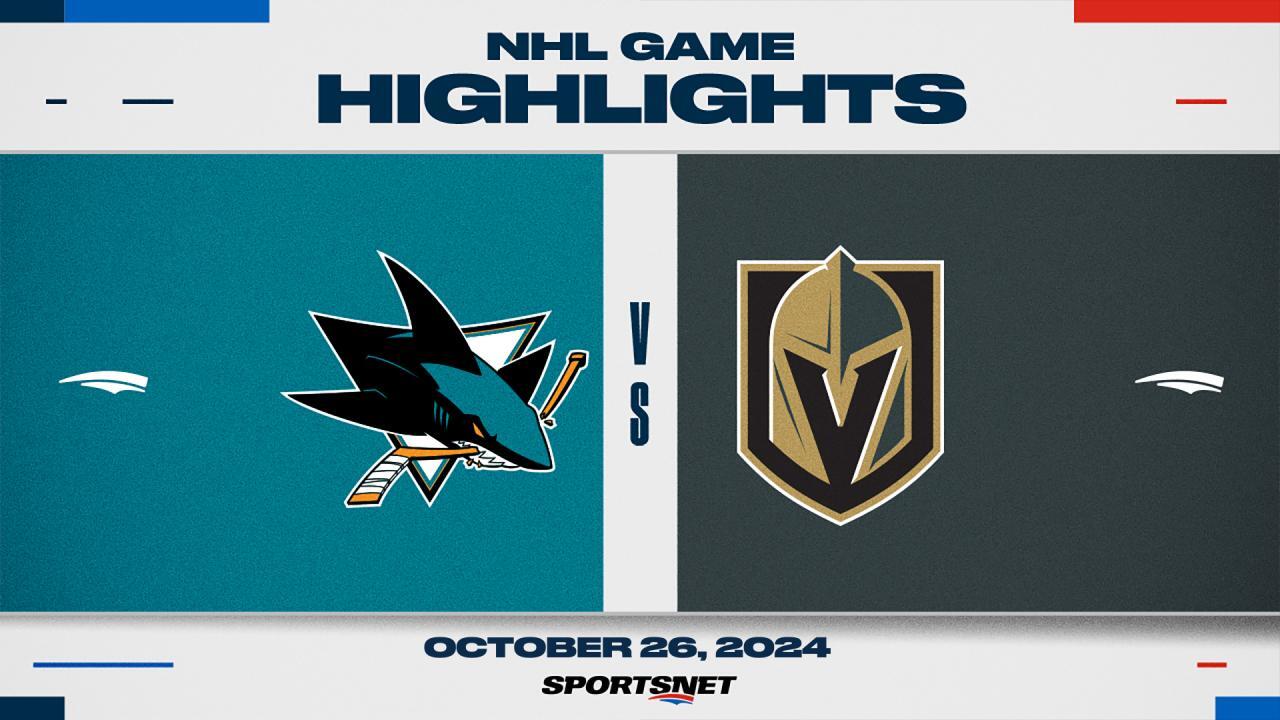 NHL Highlights: Golden Knights 7, Sharks 3