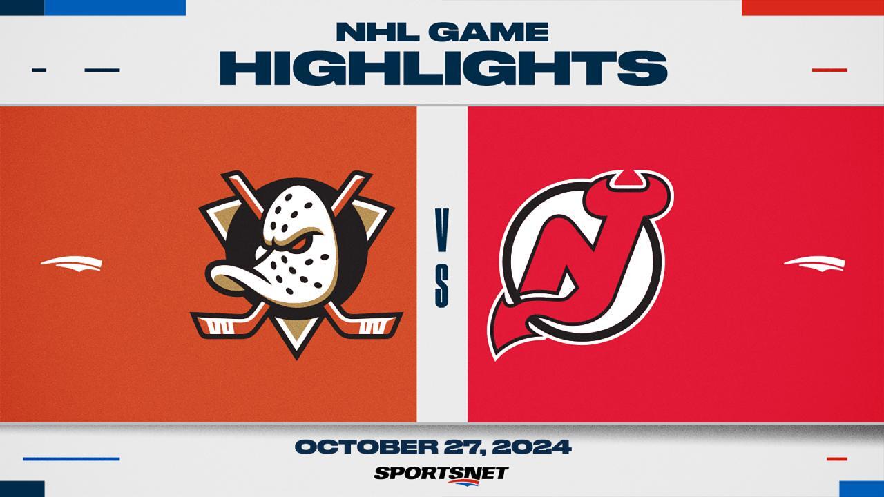 NHL Highlights: Devils 6, Ducks 2