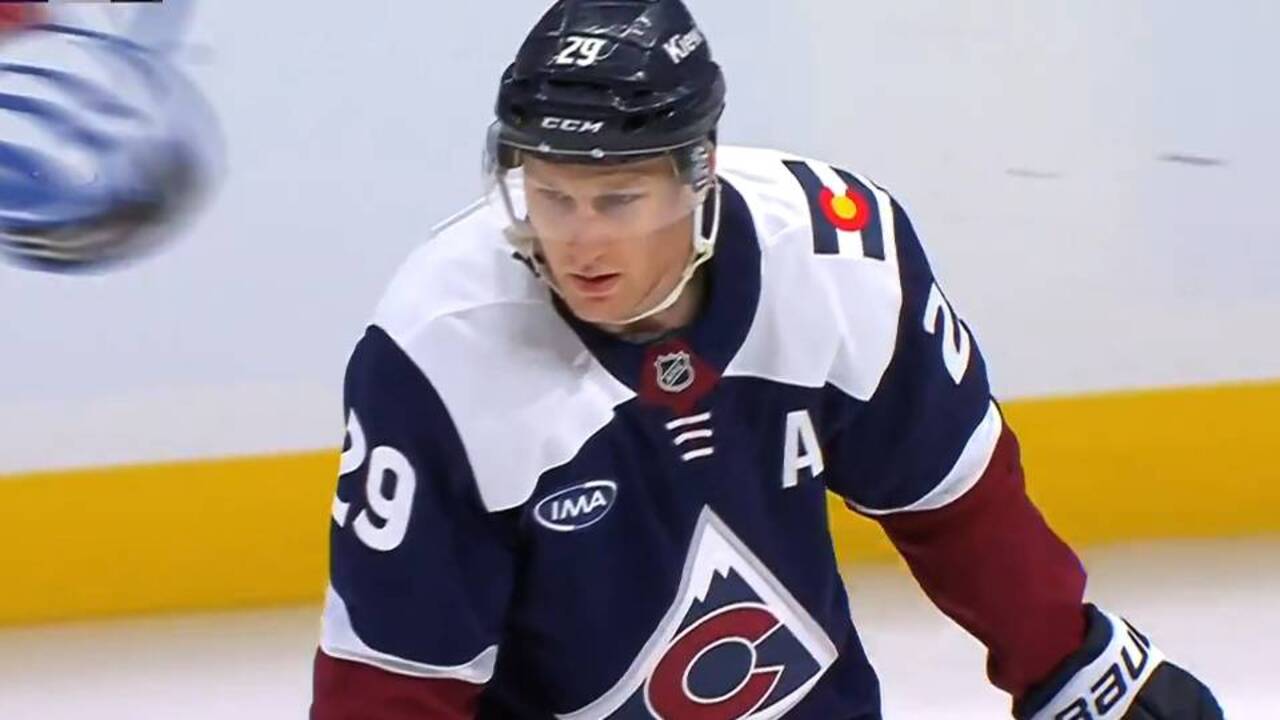 MacKinnon turns on jets to score slick goal, continue point streak