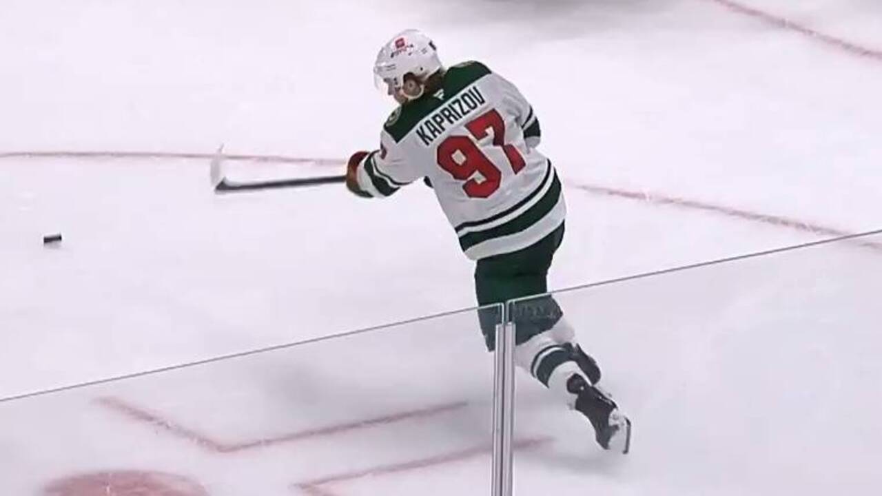 Kaprizov fires spinning pass to set up Zuccarello goal