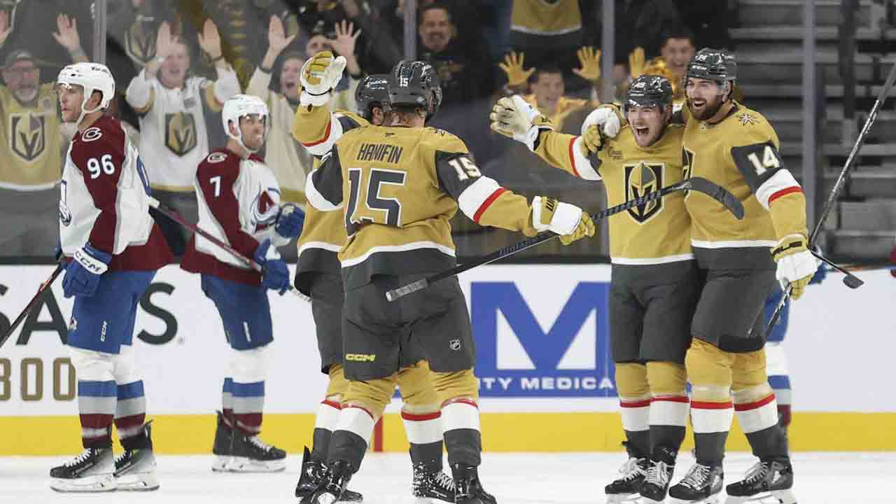 Barbashev, Stone and Olofsson each score two, Golden Knights top Avalanche in season-opener