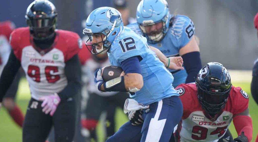 Argonauts clinch second in East Division with home win over Redblacks