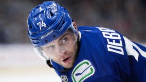 Vancouver Canucks winger Jake DeBrusk. (Darryl Dyck/CP)