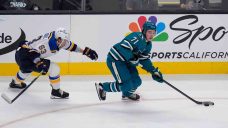 Sharks&#8217; Macklin Celebrini being evaluated for lower-body injury